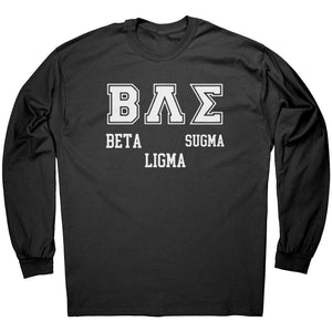 Beta Ligma Sugma Black Long Sleeve